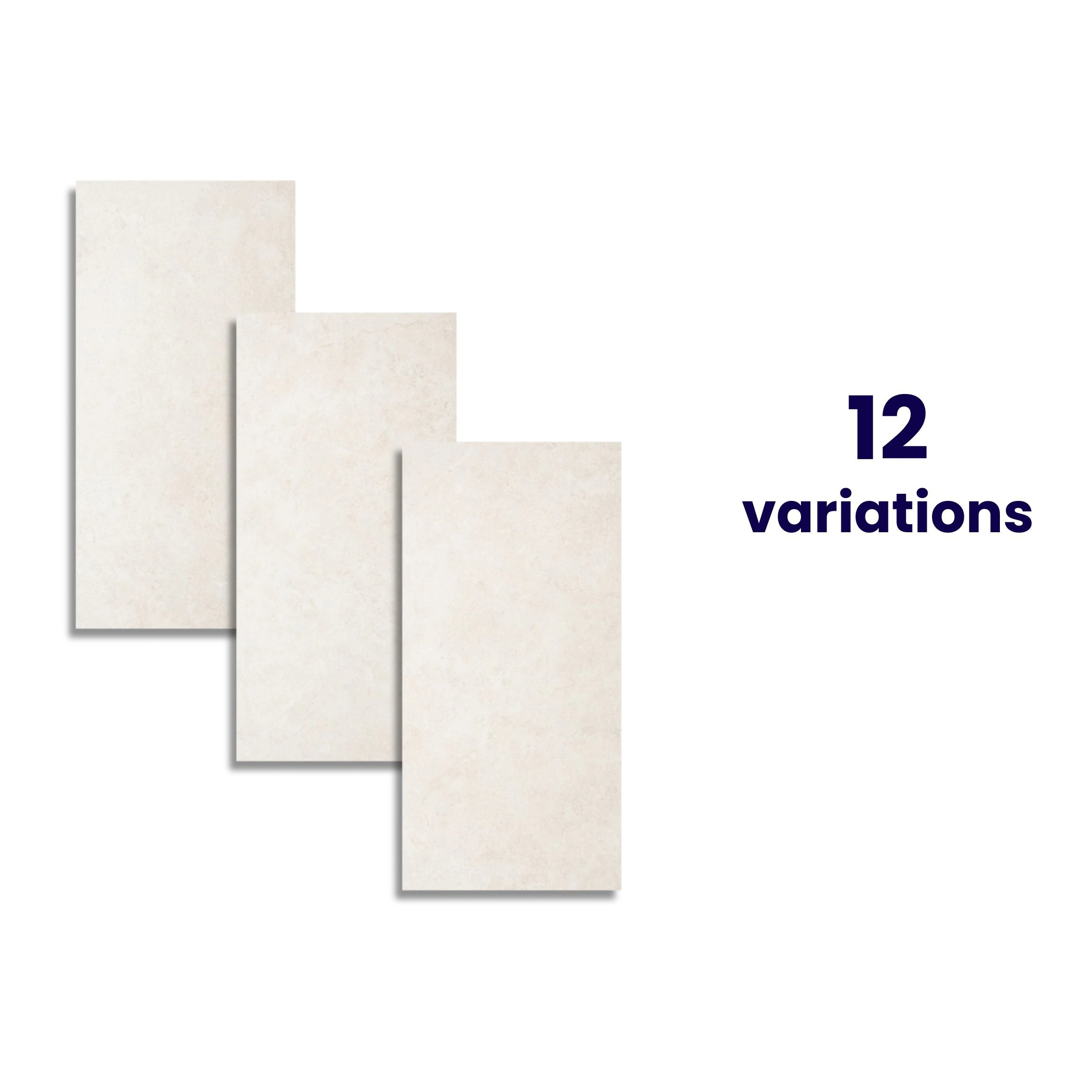 FL3A FG White Mounted Stones - 12-Pack Egg Shaped Finishing Stones