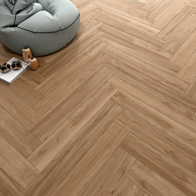 Honey Brown Wood Effect Porcelain Tiles | Walls and Floors