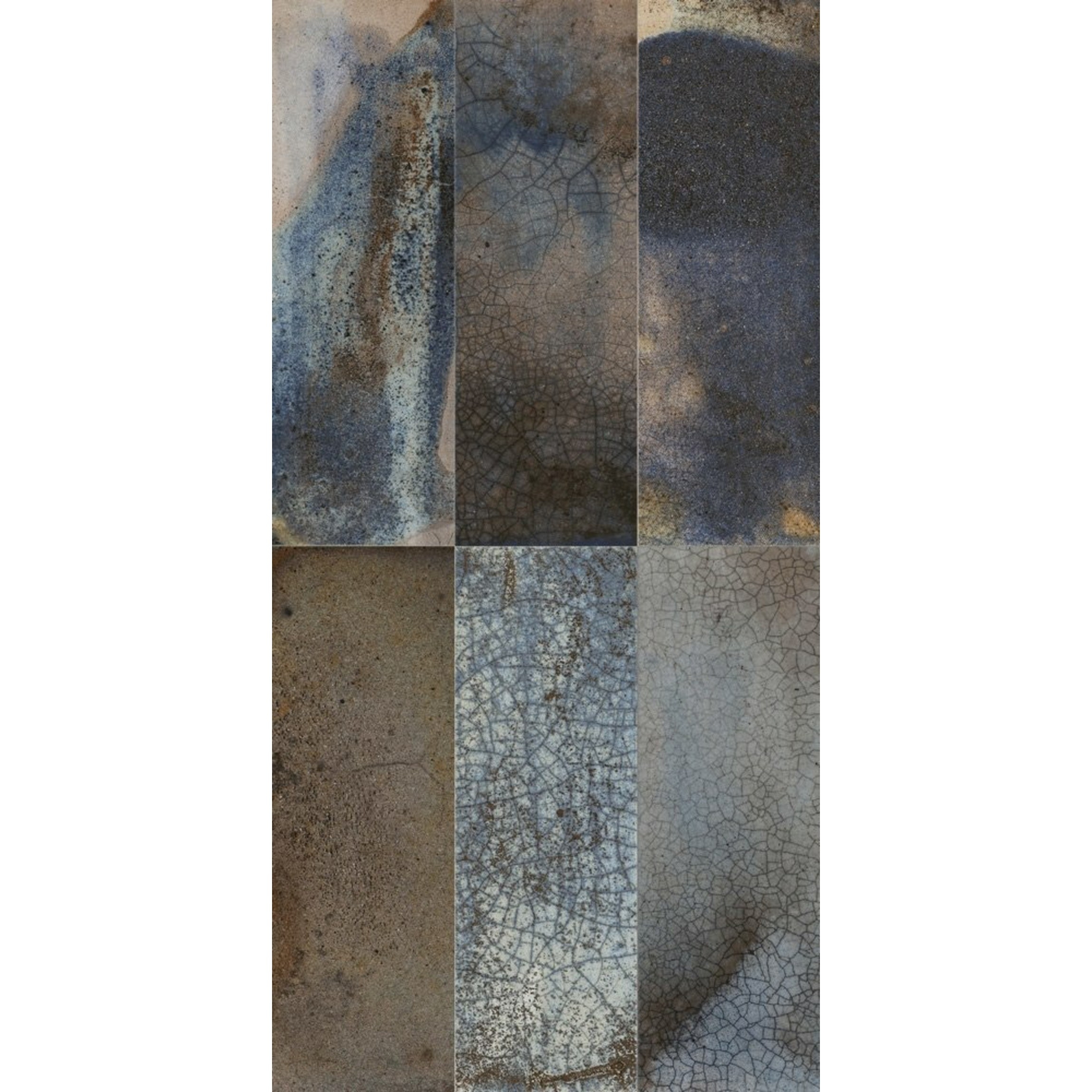 Raku Glazed Multi Coloured Rustic Wall Tiles | Walls and Floors