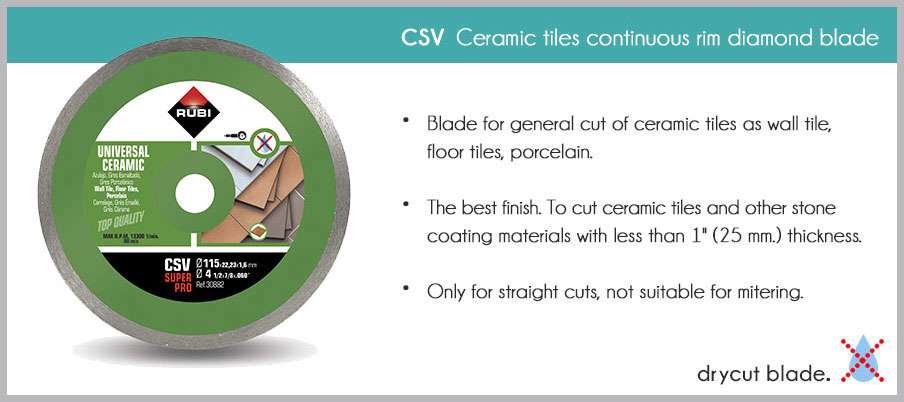 CSV Dry Cut Blade